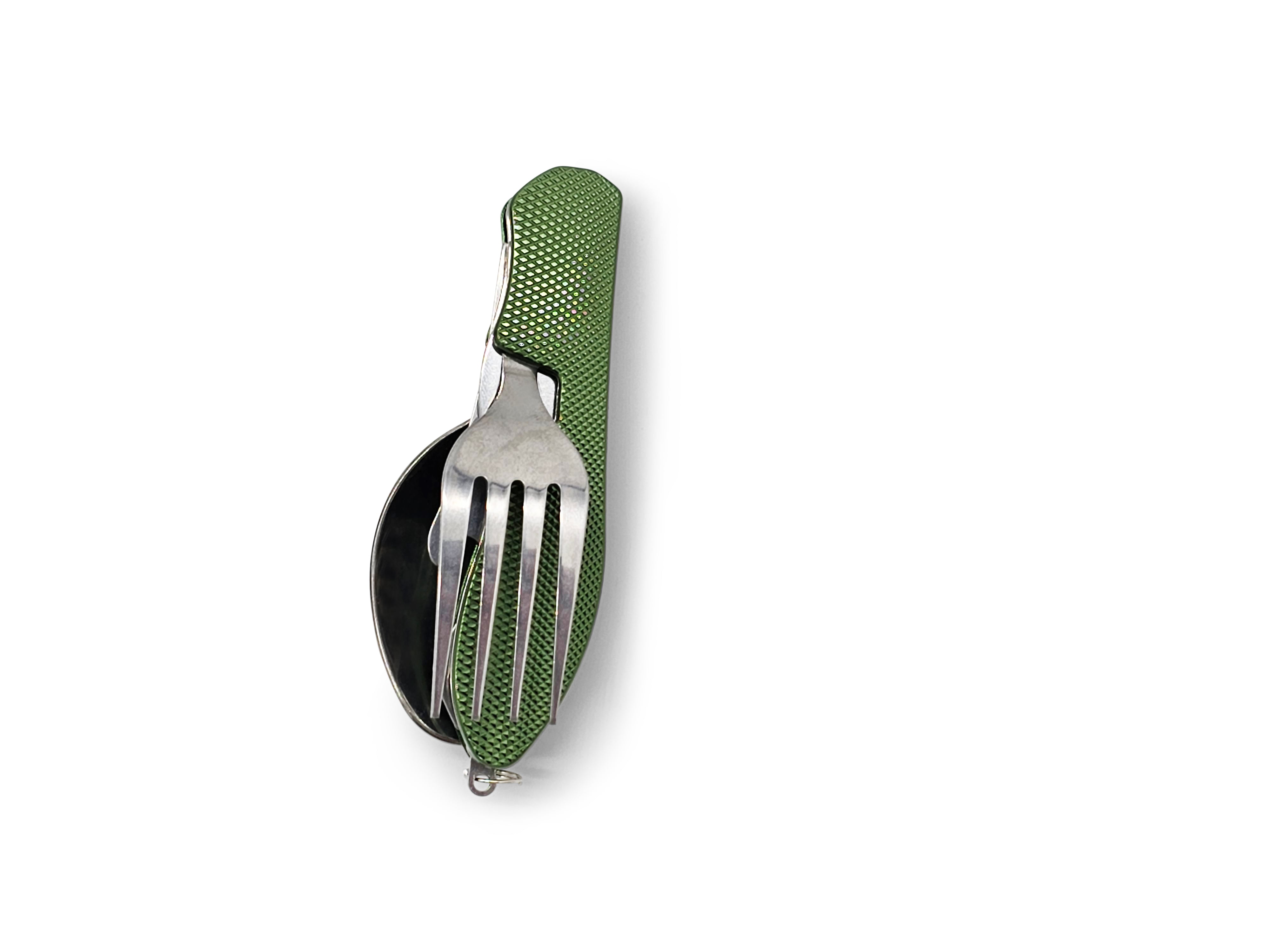 Visland 5 in 1 Outdoor Survival Tools Multifunctional Camping EDC Kit Handy  Fork Knife Spoon Bottle/Can Opener 